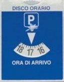 Парковочный диск в Италии